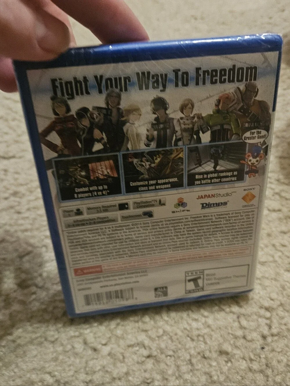 PS VITA Sony PLAYSTATION PSVITA Freedom Wars BAR CODE NEW SEALED US EDITION.